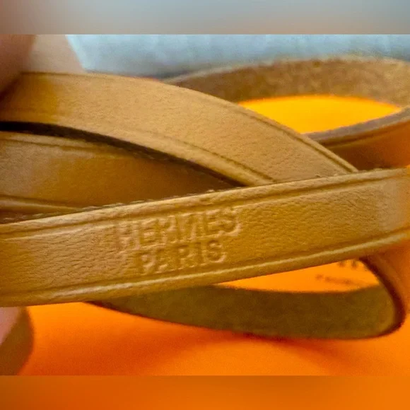 HERMÉS Api2 Triple Wrap Leather Bracelet